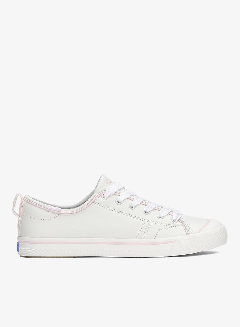 Keds Women's Cruise Lace Up Leather Casual Sneaker White - Image 1